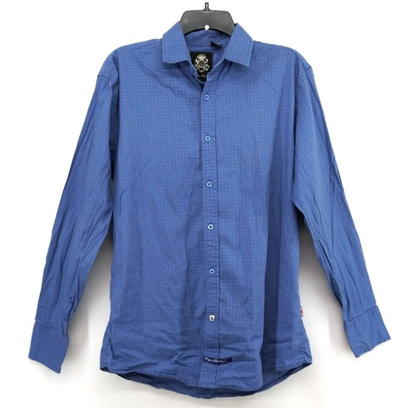 English Laundry Shirt Mens Size M Blue Long Sleeve Casual Button Up - Picture 1 of 8